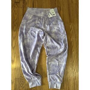 Earth Yoga Tie Dye Cropped Leggings Women’s XXL Purple High Rise Organic NWT